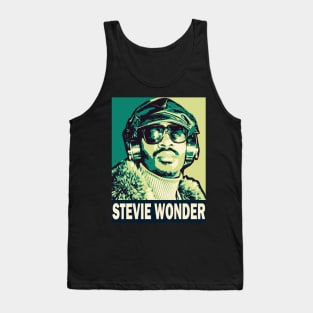 Stevie Wonder || Pop Art Poster Tank Top